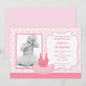 Ballerina Tutu Birthday - uitnodiging (Voorkant / Achterkant)