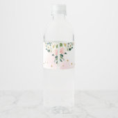 Ballerina Tutu Cute Birthday Water Bottle Labels Waterfles Etiket (Achterkant)