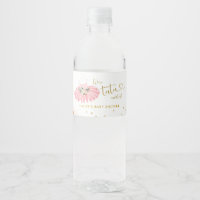 Ballerina Tutu Cute Birthday Water Bottle Labels