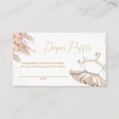 Ballerina Tutu Diaper Raffle Invitation Enclosure Informatiekaartje (Voorkant)