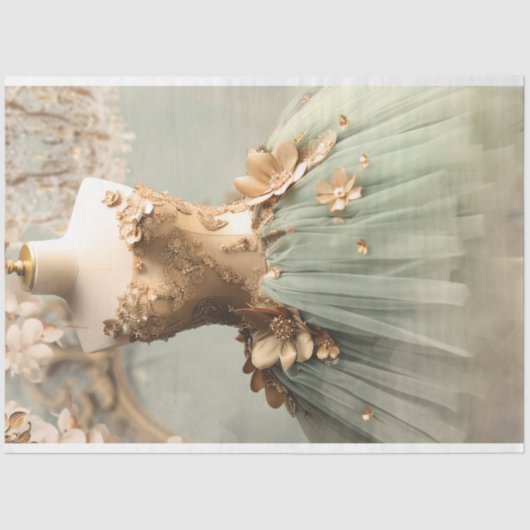 Ballerina Tutu, Droomjurk,  Mannequin Tissuepapier (Voorkant)