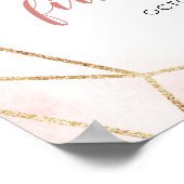 Ballerina Tutu First Birthday Welcome Sign. Poster (Hoek)