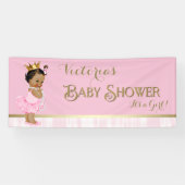 Ballerina Tutu Pearl Baby shower Spandoek (Horizontaal)