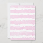 Ballerina tutu verjaardag uitnodiging roze goud bl (Achterkant)