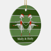 Ballerina Twins Kerstmis Special Keramisch Ornament (Rechts)