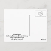 Ballerina Tying her Shoes, Briefkaart (Achterkant)