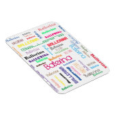 Ballerina Typografie Flexible Photo Magnet Magneet (Rechterzijde)