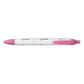 ballerina uil blauwe inkt pen (Achterkant)