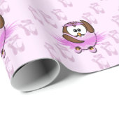 ballerina uil cadeaupapier (Rol Hoek)