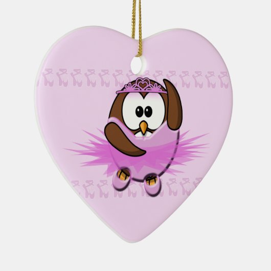 ballerina uil keramisch ornament (Rechts)