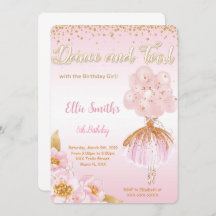 Ballerina uitnodiging