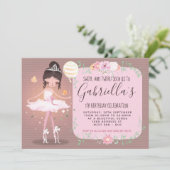 Ballerina Uitnodiging (Staand voorkant)
