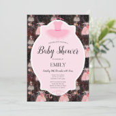 Ballerina uitnodiging bewerkbaar (Staand voorkant)