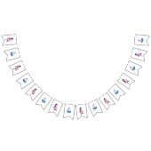 Ballerina unicorns-vlaggen vlaggetjes (Alle)