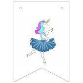 Ballerina unicorns-vlaggen vlaggetjes (Tweede vlag)