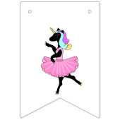 Ballerina unicorns-vlaggen vlaggetjes (Derde vlag)