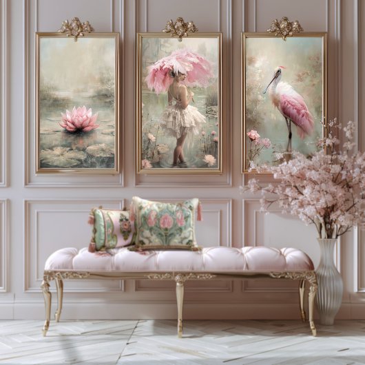 ballerina, veren & kant, Lotus Lake Tissuepapier