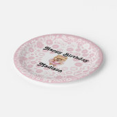 Ballerina Verjaardag 7" Papier Bord (Gekanteld)