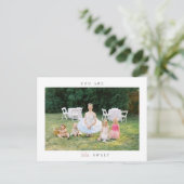 Ballerina Verjaardag Dank Je Foto Postkaart (Staand voorkant)