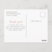 Ballerina Verjaardag Dank Je Foto Postkaart (Achterkant)