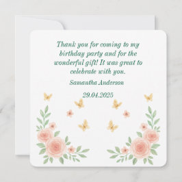 Ballerina Verjaardag Dank Je Kaart – Roze Ballet