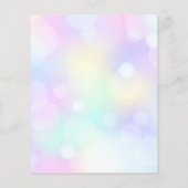 Ballerina verjaardag dansen bunny budget uitnodigi (Achterkant)