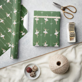 Ballerina Verjaardag Kerstmis Wrapping Paper Cadeaupapier