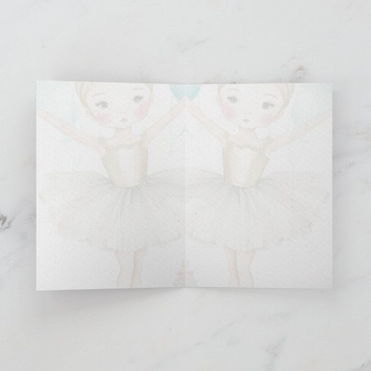 Ballerina, Verjaardag, Meisje Grafische Kaart (Binnen)