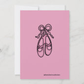 Ballerina Verjaardag Uitnodiging #2 (Achterkant)