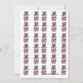 Ballerina Verjaardag uitnodiging #3 (Achterkant)