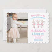 Ballerina Verjaardag Uitnodigingen (Voorkant)