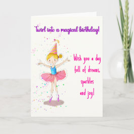 Ballerina verjaardag voor een bijzonder meisje