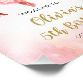 Ballerina Verjaardag Welkomstbord, Ballet Party Si Foto Afdruk (Hoek)