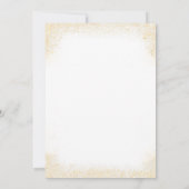 Ballerina Verjaardagsfeest Roze Goud Meisje Bloeme Kaart (Achterkant)