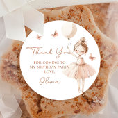 Ballerina verjaardagsfeest Sticker