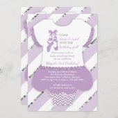 Ballerina Verjaardagsfeest Uitnodiging, Tutu, Paar Kaart (Voorkant / Achterkant)