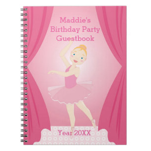 Ballerina verjaardagsfeestje notitieboek