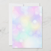 Ballerina verjaardagsfeestje schattige danskonijne kaart (Achterkant)