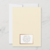 Ballerina verjaardagsfeestje uitnodigen kaart (Achterkant)