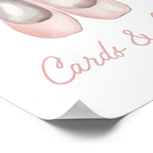 Ballerina Verjaardagskaarten en Geschenken Teken Poster (Hoek)