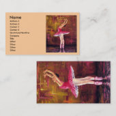 BALLERINA-VISITEKAARTJES VISITEKAARTJE (Voorkant / Achterkant)