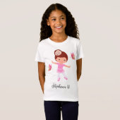 Ballerina vlinder vriend tutu ballet meisje t-shirt (Voorkant volledig)