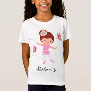 Ballerina vlinder vriend tutu ballet meisje t-shirt