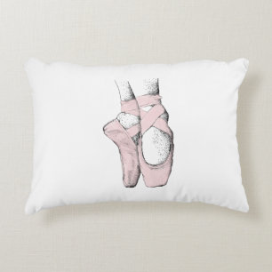 Ballerina Voeten op Punt #1 Lt Roze Decoratief Kussen