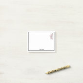 Ballerina Voeten op Punt #1 Lt Roze Post-it® Notes (Op bureau)