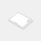 Ballerina Voeten op Punt #1 Lt Roze Post-it® Notes (Schuin)
