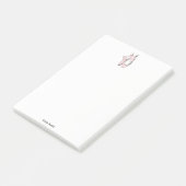 Ballerina Voeten op Punt #1 Lt Roze Post-it® Notes (Schuin)