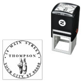 Ballerina Voeten op Punt #1 Naam Retouradres Zelfinktende Stempel (In situ)