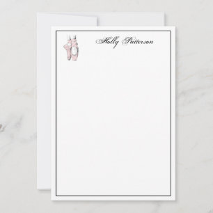 Ballerina Voeten op Punt #2 Licht Roze Notitiekaar Notitiekaartje