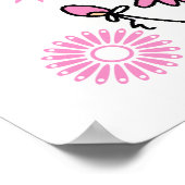 Ballerina Volg je T-shirts en cadeautjes Poster (Hoek)